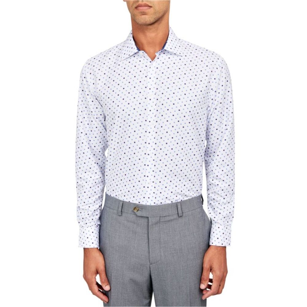 CALABRUM Mens Flowered Button Down Dress Shirt, NWT